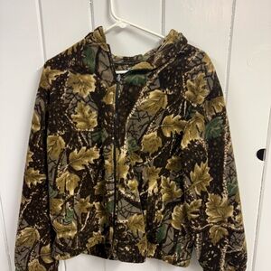 Camouflage Leaf Print vintage Jacket